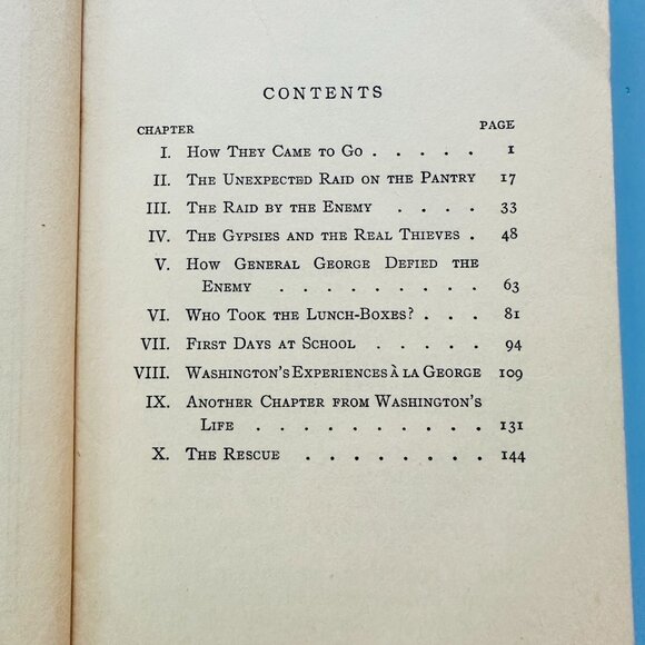 Vintage 1920s Book, "The Little Washingtons at School" Rare Children's Book - Picture 5 of 8